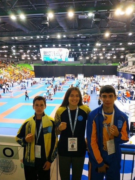 Переможці з Донеччини — Рінат Аскеров, Данило Стрілець та Олена Євтушенко.