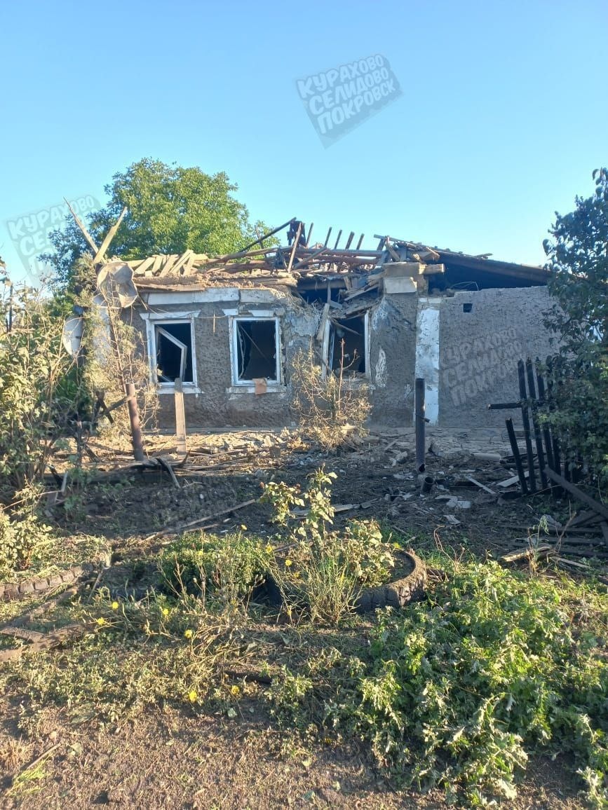 Наслідки обстрілу селища Гірник