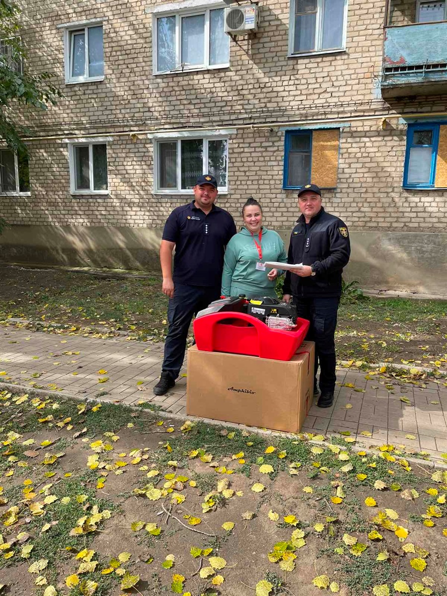 Пожежники отримали плаваючі помпи