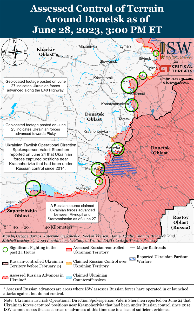 Карта військових дій ISW