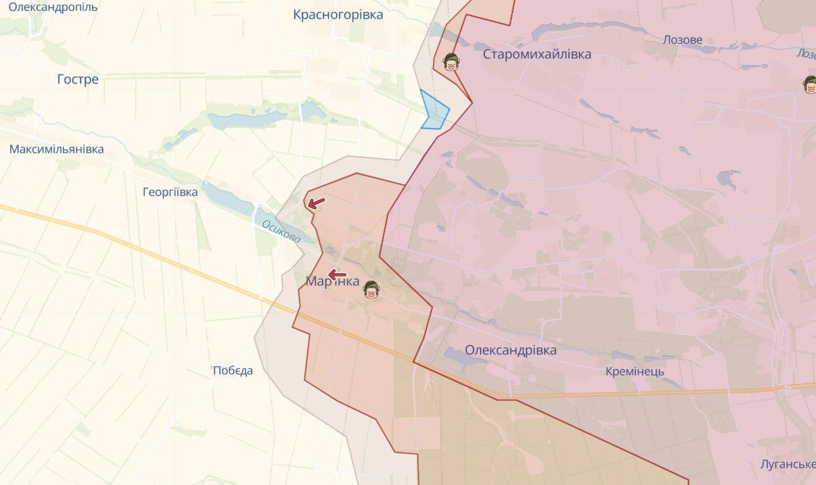 Військові дії біля Мар'їнки
