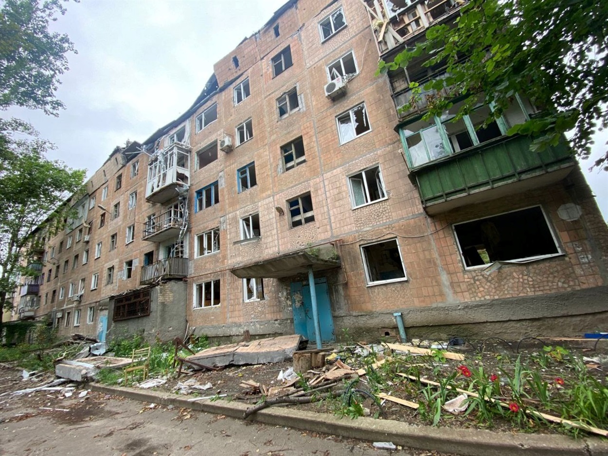 Наслідки обстрілу Донеччини