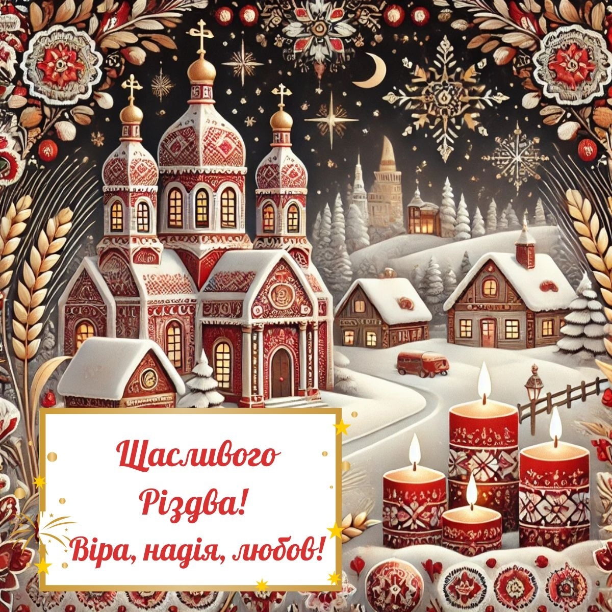 Листівка з Різдвом