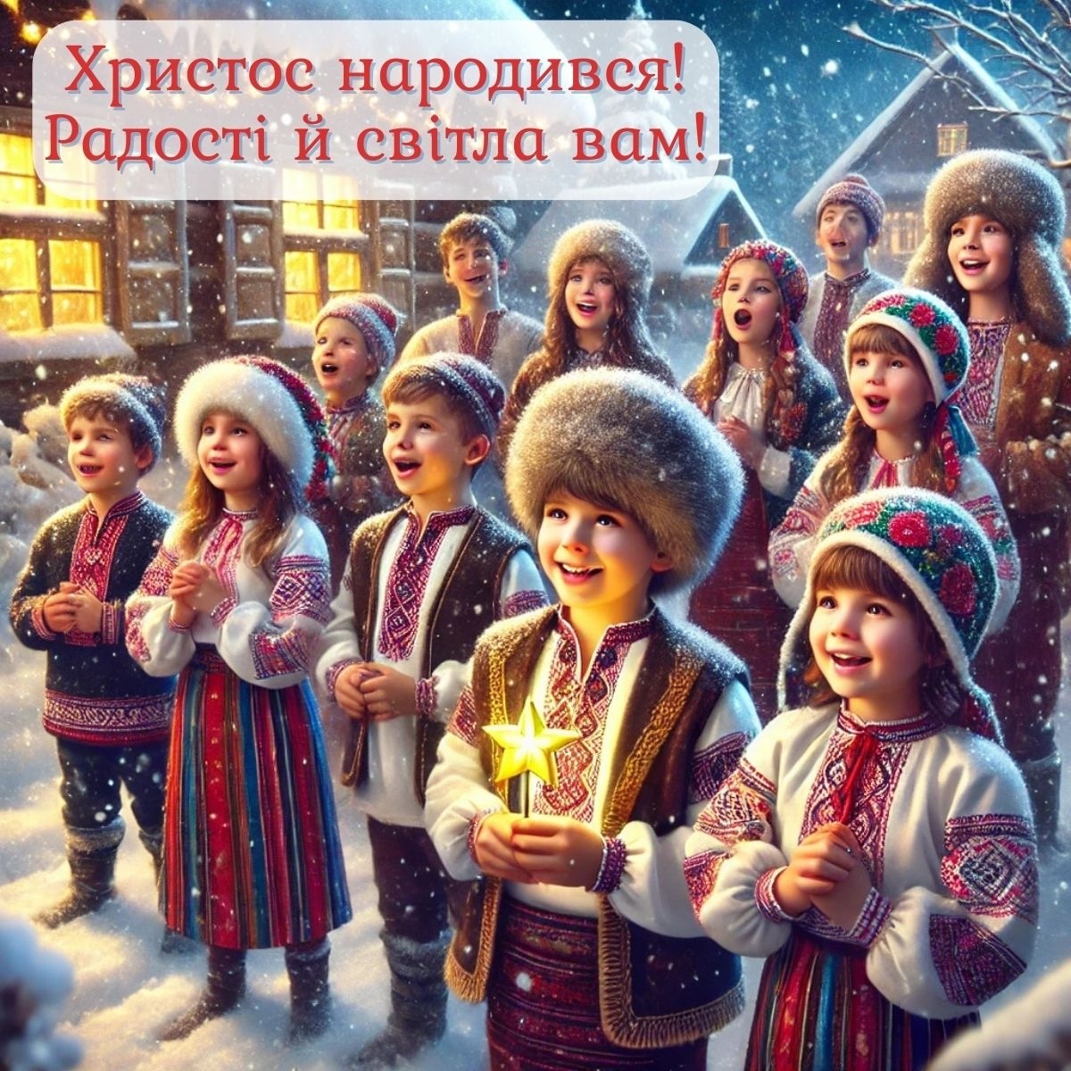 Традиційне привітання з Різдвом