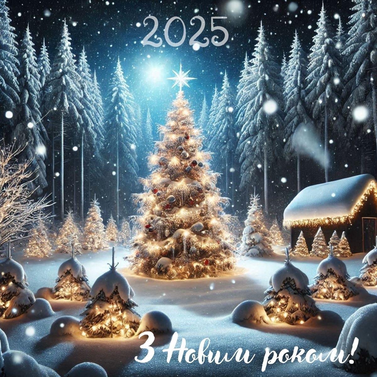картинка з ялинкою з новим роком